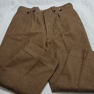 Vintage French Military Wool Trousers From WW1